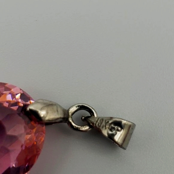 Amethyst or Ametrine 18k gp Pendant - Picture 4 of 6